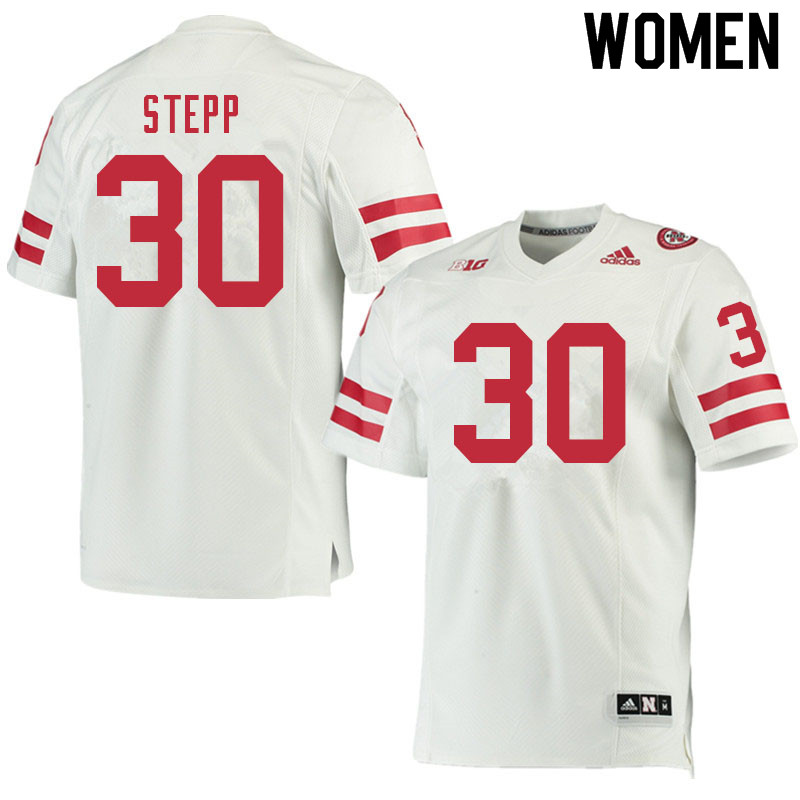 Women #30 Markese Stepp Nebraska Cornhuskers College Football Jerseys Sale-White - Click Image to Close